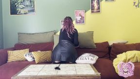 French Maid Dildos Herself, Fills Her Pussy with Fake Sperm and Squirts Everywhere