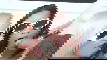 Wearing glasses teens threesome