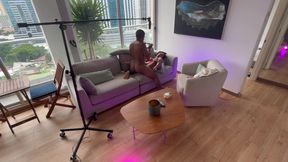 Real amateur Latina gets her ass fucked behind the scenes