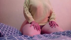 Rich tits with wet pussy and toy
