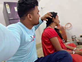 Bhai ne aapne bahan ko new Sadi dilai, bahan ne khush hokar aapne chhote bhai se aapni Gand Marva li - brother &amp; sister sex- hindi sex