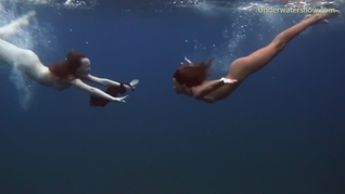 Submerged Hot Babes Underwater