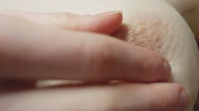 Close up nipple play