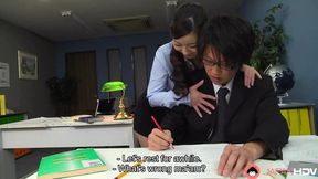 Japanese teacher Maria Ono had oral sex in class,uncensored