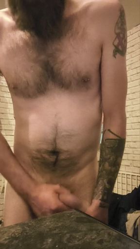 Big Dick Wanking and Smoking