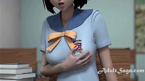 Sexy Teacher Gives Hardcore Lessons in Doggystyle and Hentai College Fucks