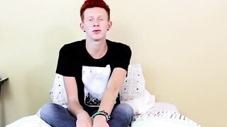 BoyObsession.com - Naughty twink spreads his tight ass and masturbates for warm cum