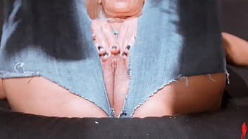 mature blonde stunning ripped jeans hottie bed fingering hairy pussy wet clit natural nipples tasty big ass delicious greedy