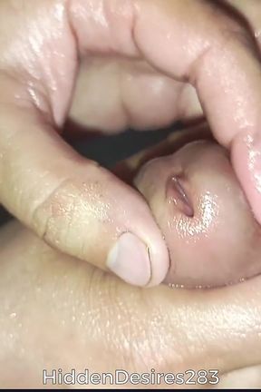 Fist Time Oil Hand Job with Hot Wife