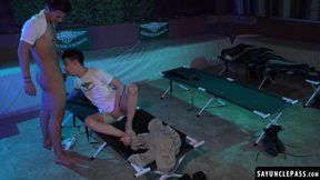 Vincent Landi begs for Antu Burghos to suck his swelling boner