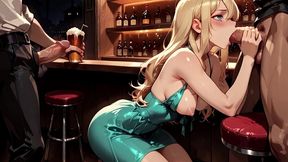 i told my husband the short dress was a bad idea for the bar (ai generated)