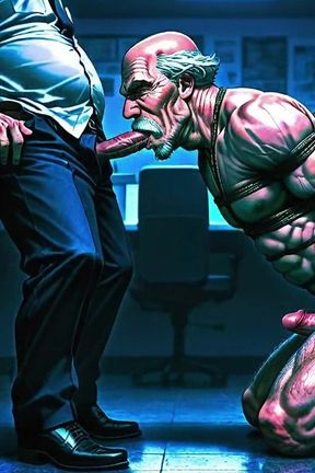 A Group of Mature Men Engage in an Insane Orgy with Cum Inside an Old Man's Ass