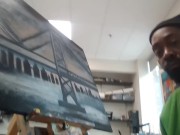 Museum piece in the making Pt1 this is on the wall with divinci, freda, picasso, van gogh etc