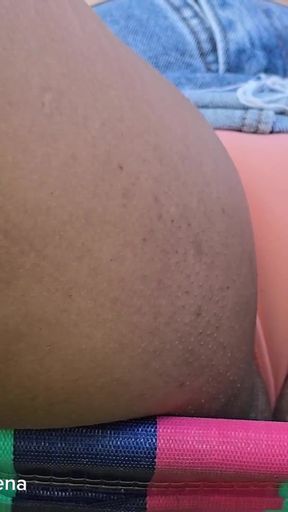 That's why I love to stand with my legs open: breeze   Clip 3