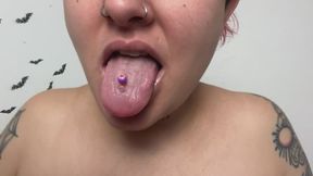 Seduction a sensual mouth and incredible nails