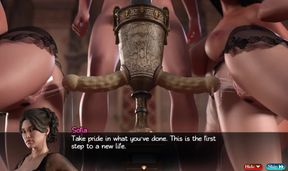 Treasure of Nadia - 101&102 - Gameplay - Roleplay - Threesome with Nuns