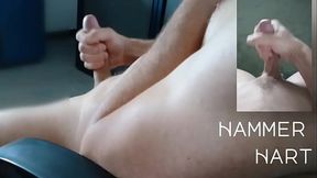 Wanking &amp_ Cumming - View From Behind By Hammer Hart