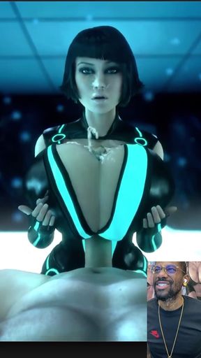 Futuristic Big Breast Slut Paizuri Fucking a Gooner Cock Until He Cums All Over Her Tits & Face