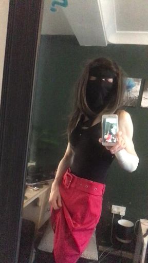 The masked crossdresser