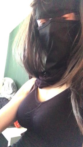The masked crossdresser