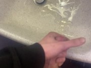 Jerking off and cum in plane