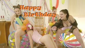 Happy Birthday with balloons - mp4 1080p