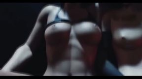 Киберпанк тройничок 3 девушек 3д анимация хентай