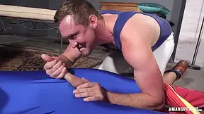 Pierce Paris And Johnny Hard - Blond Masturbates Hard Dick In Bdsm