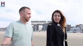 Maxime Horns - French Bisexual Vlog Beach Outdoor Exhib Blowjob Sucking And Stroking With No Shame