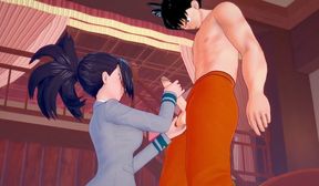 Momo sex with Goku