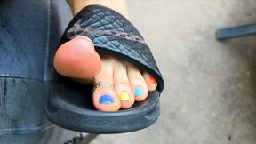 Pride Slide Toe-wiggling