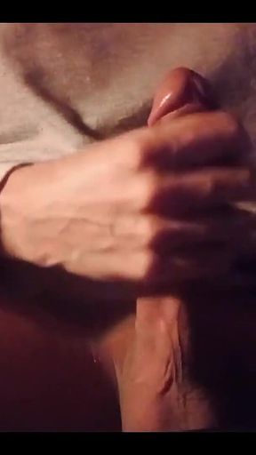 I Stop Working to Masturbate My Big Cock, Moaning Loudly Until I Cum Hard