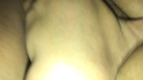 White Cock Fucks Indonesian Pussy Hard and Squirts Into Fucked Hole