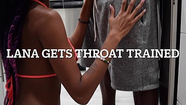 Porsha Carrera throat trains a new slut