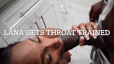 Porsha Carrera throat trains a new slut