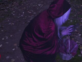 Red Riding Hood Cosplay Masturbation Bad Dragon Vibrator