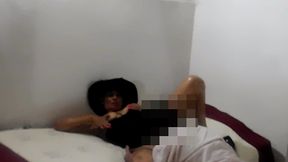 vino un fans a ver como filmabamos un video y en el descanso lo hice chuparme la concha