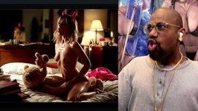 tight bald pussy teen gave her teddy life by riding him so fucking much, ai generated