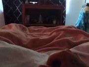 Sexy stud shoots a thick load on his stomach