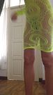 Net Dress NO PANTIES to surprise Delivery Guy # Sexy Prank for Delivery Boy