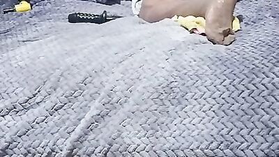 Hot Latino Slut Twerking and Playing with Dildo