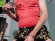 Emo sissy femboy cums hard