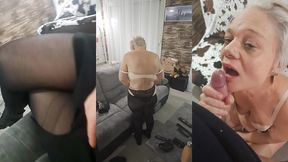 je rentre du coiffeur et il me baise avec une facial biensur