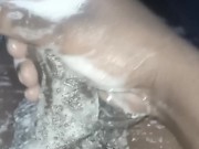 Masturbating in a bathtub late night horny for your WET pussy