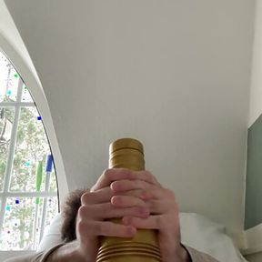 Premature pulsating cumshot in my fleshlight