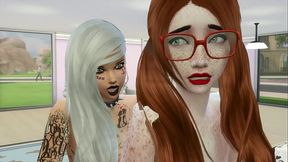 Lesbian Friends Fuck On A Table