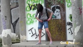 Outdoor pissing compilation with sexy girls