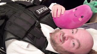 Muddy cop police officer