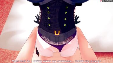 Ani grok gets throat drip fantasies in her POV hentai parody