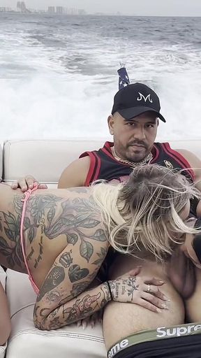 Kali Roses and Brandyslicious Get Fucked on a Yacht